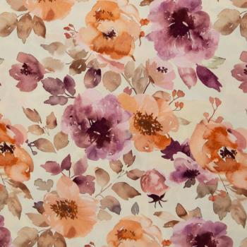 Viskose Akita Blüten Rose/Lachstöne von Swafing